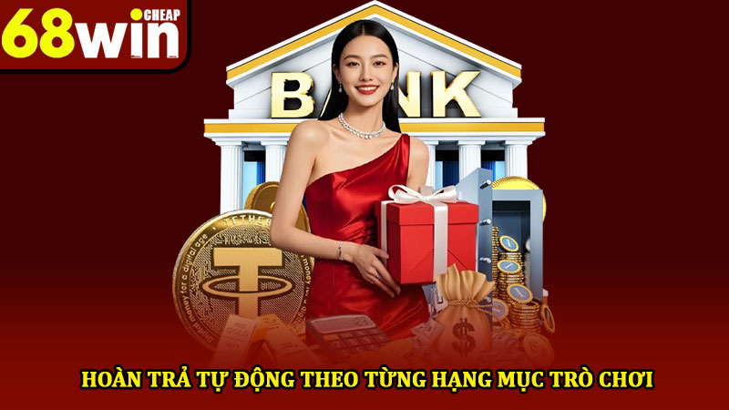 Khuyến mãi 68win - Ưu đãi thành viên hấp dẫn nhất hiện nay!! 3 Hoàn trả tự động theo từng hạng mục trò chơi