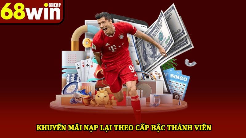 Khuyến mãi 68win - Ưu đãi thành viên hấp dẫn nhất hiện nay!! 2 Khuyến mãi nạp lại theo cấp bậc thành viên
