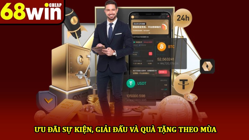 Khuyến mãi 68win - Ưu đãi thành viên hấp dẫn nhất hiện nay!! 4 Ưu đãi sự kiện, giải đấu và quà tặng theo mùa